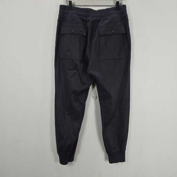 James Perse Standard Mixed Media Pant 3/L Blue Pull On Joggers 100% Cotton - Picture 4 of 12